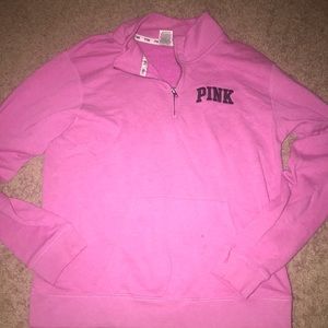 PINK Half Zip Sweatshirt